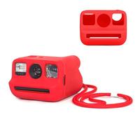WOGOZAN Silicone Case Polaroid Go/Go Gen 2 Instant Print Camera, Protective Cover for Polaroid Go Case Silicone, Travel Cover Storage Bag with Wrist Strap, All-Round Protection - Red (No Camera)