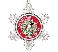 WoGuangis Palestinian Ornament for Christmas Tree Palestinian Flag Christmas Stocking Filling Gift City Souvenir Xmas Tree Ornaments 3in to Friend