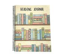 WOGXN Reading Journal For Book Lovers, Journaling Notebooks, Diary Notepad, Log Book To Summarize, Review And Rate The Books You've Read, Personal Organizers For Enhances Note Taking