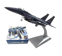 WOGYOZKA 1:100 American F-15E Strike Eagle Supersonic Fighter-bomber Simulation Alloy Aircraft Model Finished Product US National Guard Fighter Jet Markings Build And Display Kit