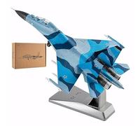 WOGYOZKA 1:100 Su-30 Aircraft Model SU-30MKK Static Aviation Industry Simulation Alloy Fighter Military Bomber Fans Collection Decoration