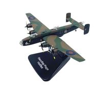 WOGYOZKA 1:144 British Halifax Bomber Model Alloy Aircraft Fighter Completed Collection Metal Finished Product Ornaments Simulation Product Body Very Suitable Room Decoration