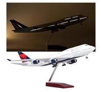 WOGYOZKA 1:150 47cm American Delta Air Lines Aircraft Model Civil Aviation Simulation ABS Resin Static Passenger Airplane Ornaments B747 Passenger A330 A350(Upgraded,B747)