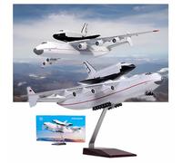 WOGYOZKA 1:200 An225 Buran Space Shuttle Model Antonov Russian Transport Aircraft Simulation Assembled Airplane Gift Ornaments Wheeled Aviation