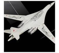 WOGYOZKA 1:200 Russian Tu-160 Alloy Model TU-160 White Swan Bomber Military Aircraft Ornaments Play Gifts(C)