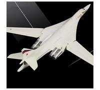 WOGYOZKA 1:200 Russian Tu-160 Alloy Model TU-160 White Swan Bomber Military Aircraft Ornaments Play Gifts(E)