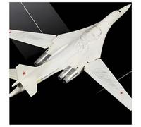 WOGYOZKA 1:200 Russian Tu-160 Alloy Model TU-160 White Swan Bomber Military Aircraft Ornaments Play Gifts(D)