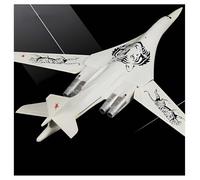 WOGYOZKA 1:200 Russian Tu-160 Alloy Model TU-160 White Swan Bomber Military Aircraft Ornaments Play Gifts(A)