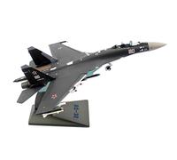 WOGYOZKA 1/72 SU-35 Fighter Model Diecast Planes Attack Military Aircraft Alloy With Stand Airplane Plane For Collecting And Gift(Gray)