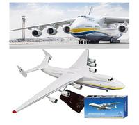 WOGYOZKA 16.5" 1/200 Scale Large ANTONOV AN-225 Ukraine Airplane Model Diecast Transport Aircraft Model ABS + Resin Plane Model For Collection Or Gift Static Display Model