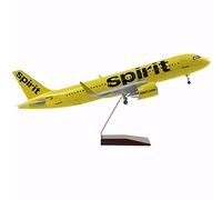 WOGYOZKA 18" 1:80 Aviation A320 Simulation Passenger Aircraft Model Civil Jet Airplane Plane Prototype Airlines Diecast With Wheels And Lights (Normal)