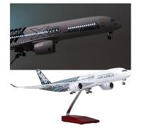 WOGYOZKA 18.5" 1:150 A350 Prototype Aircraft Model Civil Aviation Carbon Fiber Coating Jet Airplane Plane Airlines Diecast Aerospace Aviation Gift(White)