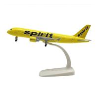 WOGYOZKA A320 American Spirit Airlines 20CM Aircraft Model Airplane ABS Material Plane Collectible For Home Decor & Gifts Ideal For Aviation Enthusiasts