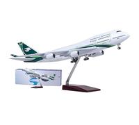 WOGYOZKA Aircraft B747-400 Iraqi Airline Plane Model Airplane Simulation Of 747 Civil Aviation Airliner 1/150 Scale 18.5“ Airlines Ornament Resin For Collection Or Gift(Normal)