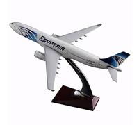 WOGYOZKA Airplane Aircraft Model A330-300 Egyptair 1/200 Scale 40CM(15.7In) Ornaments Resin Material Diecast Plastic Plane Jet Gift
