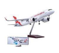 WOGYOZKA Arabian Airlines A320 Simulation Airliner Aircraft Model Assembly 47cm Large Size With Wheels And Lights Business Opportunities(Normal)