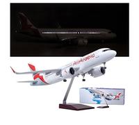 WOGYOZKA Arabian Airlines A320 Simulation Airliner Aircraft Model Assembly 47cm Large Size With Wheels And Lights Business Opportunities(Upgrade)