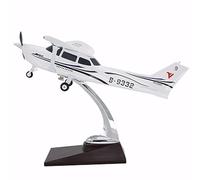 WOGYOZKA Cessna 172 1:30 10.8inch With Landing Gear ABS Resin Airplane Model Diecast Plane Simulation Prototype Collection For Collecting And Gift(White-9332)