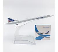 WOGYOZKA Concorde Model Air France Passenger Aircraft French Aviation BA British Airways Airplane Die-cast Metal Simulation Finished Product Collection Gift(Air France,1:400)