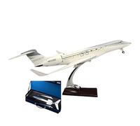 WOGYOZKA Jet Plane Model Set Realistic Business Private Aircraft Scale Of The Airplane Gulfstream G650ER For Collectors Aviation Enthusiasts Stunning Alloy & Resin Design(Normal-1)