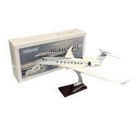 WOGYOZKA Jet Plane Model Set Realistic Business Private Aircraft Scale Of The Airplane Gulfstream G650ER For Collectors Aviation Enthusiasts Stunning Alloy & Resin Design(Upgrade)