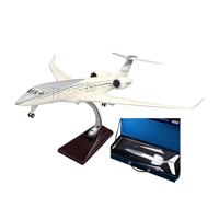 WOGYOZKA Jet Plane Model Set Realistic Business Private Aircraft Scale Of The Airplane Gulfstream G650ER For Collectors Aviation Enthusiasts Stunning Alloy & Resin Design(Upgrade-2)