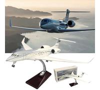 WOGYOZKA Jet Plane Model Set Realistic Business Private Aircraft Scale Of The Airplane Gulfstream G650ER For Collectors Aviation Enthusiasts Stunning Alloy & Resin Design(Normal)
