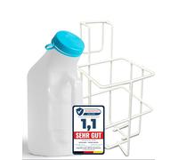 Wohlmed - Leak-proof urine bottle for men made of solid plastic including sturdy holder for bed with luminous lid, odour protection, 1000 ml urine bottle for home, after surgery, and on the go