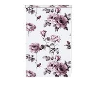 Wohnidee Roller Blind Daylight Clamps, Gluing or Screws, Opaque, All Mounting Parts Included, Fabric, Rose White/Pink, 45 x 150 cm