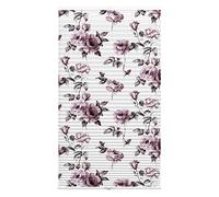 Wohnidee Rose Pleated Blind for Mounting in the Glass Free, Opaque Folding Roller Blind, Includes 4 Mounting Brackets and 2 Operating Handles, White/Pink, 50 x 130 cm (W x H)