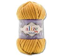 Wohnkult 100 g Alize Velluto Wool in 30 Selection (02 | Mustard)