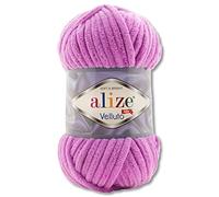 Wohnkult 100 g Alize Velluto Wool in 30 Selection (378 | Orchid)