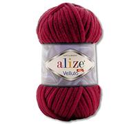 Wohnkult 100 g Alize Velluto Wool in 30 Selections (107 | Cherry)