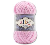 Wohnkult 100 g Alize Velluto Wool in 30 Selections (31 | Baby Pink)