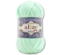 Wohnkult 100 g Alize Velluto Wool in 30 Selections (464 | Light Green)