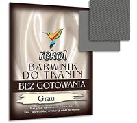 Wohnkult 15 g Textile Dye, No Boiling, Fabric Dye, Re-dyeing, 16 Selection (Grey)