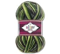 Wohnkult Alize 100 g Superwash Comfort Sock Wool, 33 Colours to Choose From, One/Multicoloured (2696)
