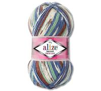 Wohnkult Alize 100 g Superwash Comfort Sock Wool, 33 Colours to Choose From, One/Multicoloured (7653)