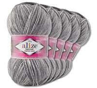 Wohnkult Alize 7676 Superwash Comfort Sock Wool 33 Colours to Choose From One / Multicoloured 5 x 100 g