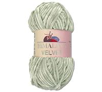 Wohnkult Himalaya 100 g Velvet Dolphin Wool, 40 Colours to Choose From, Chenille Knitting Yarn, Fluffy Yarn, Shiny Accessory, Clothing, Blankets (90057, Grey)