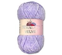 Wohnkult Himalaya 100 g Velvet Dolphin Wool, 40 Colours to Choose From, Chenille Knitting Yarn, Fluffy Yarn, Shiny Accessory, Clothing, Blankets (90005, Lilac)