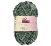 Wohnkult Himalaya 100 g Velvet Dolphin Wool, 40 Colours to Choose From, Chenille Knitting Yarn, Fluffy Yarn, Shiny Accessory, Clothing, Blankets (90020, Dark Grey)