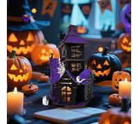 Wohnzimmer Heimdekoration 16 Pcs Halloween Decoration - 15. 7 x 8. 6 Inch Wooden Table Centerpieces -, Witch, Pumpkin, Cat DIY Tabletop Centerpiece for Indoor Halloween Party Countdown Kalender