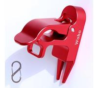 Woho Magnetic Cigar Holder for Golf Cart, Aluminum Alloy Golf Cigar Holder with Fork Hold Cigar in The Grass, Golf Cart Accessories with Dual Opening Carabiner for 30-60 Rings, Gift for Men/Golfer