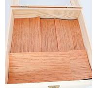 Woho Spanish Cedar Sheets for Humidor, Spanish Cedar Wood Veneer Lumber Strip Chip for Dividing or Lighting Up Cigars, Humidor Accessories for Tube Jar and Box (10 Count (Pack of 1))