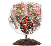 wohohoho 6.6 * 6ft Large Fruits Tree Netting, Garden Mesh Netting with Drawstring and Zipper, Plant Protection Cover Tulle Netting for Blueberry Bush Tomato Flowers Prevent from Cicadas Squirrel Bird