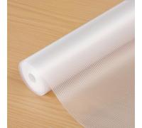 wohomuke Shelf Liners 32 inch x 20 ft Shelf Liners for Kitchen cabinets nonstick Shelf Lining Drawer Mats EVA Protector for Cupboard (Clear Ribbed,32 inch x 20 ft)