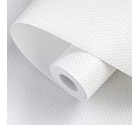 wohomuke Shelf Liners 40x600cm Shelf Mats Drawer Liner Drawer Mats Washable EVA BPA Free Waterproof & Oil-Proof Cupboard Cabinet shelf protector (White,40cmx6m)