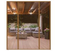 wohomzy Magnetic Screen Door Fits Door Size 64" x 80", Screen Size 66" x 81",Double Opening, Mesh Net Curtain with Magnet Full Frame Hook&Loop Strip, Brown
