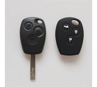 WOHOOD Car Decorate For Smart 453 Fortwo Forfour 2015-2019 Car Remote Control Keychain Alarm Straight Key Logo Cover Color Silicone Key Case (Color : Black)